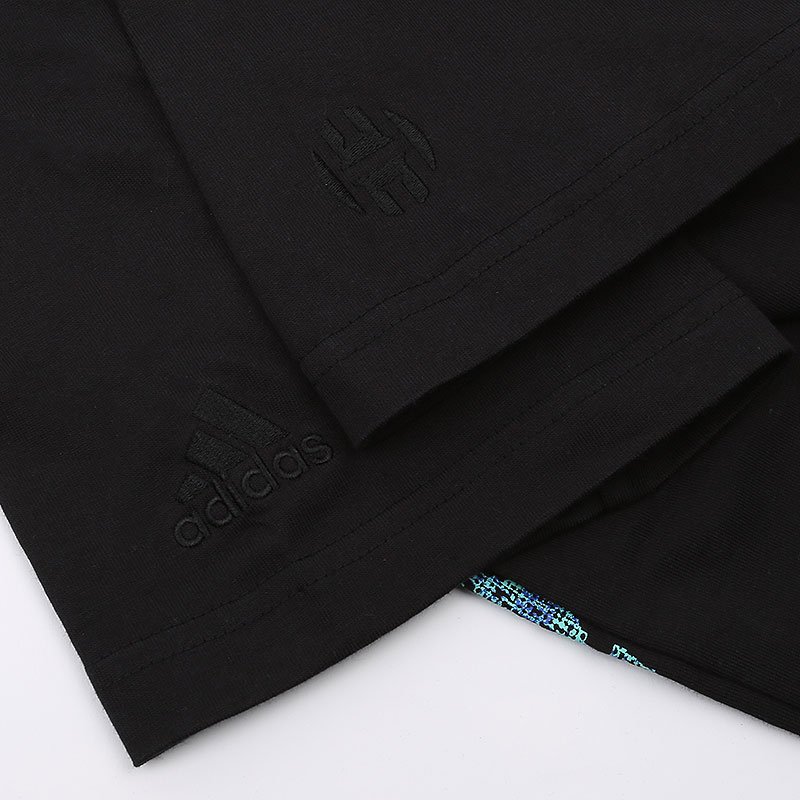 мужская черная футболка adidas Harden Vol. 5 Tee GU0503 - цена, описание, фото 5